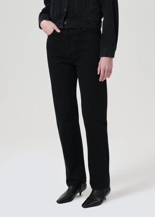 90's Pinched Waist High Rise Straight in Crushed Iconic Outfit Functional Outfit