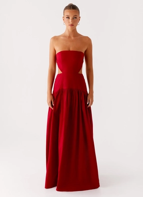Aamari Maxi Dress - Red