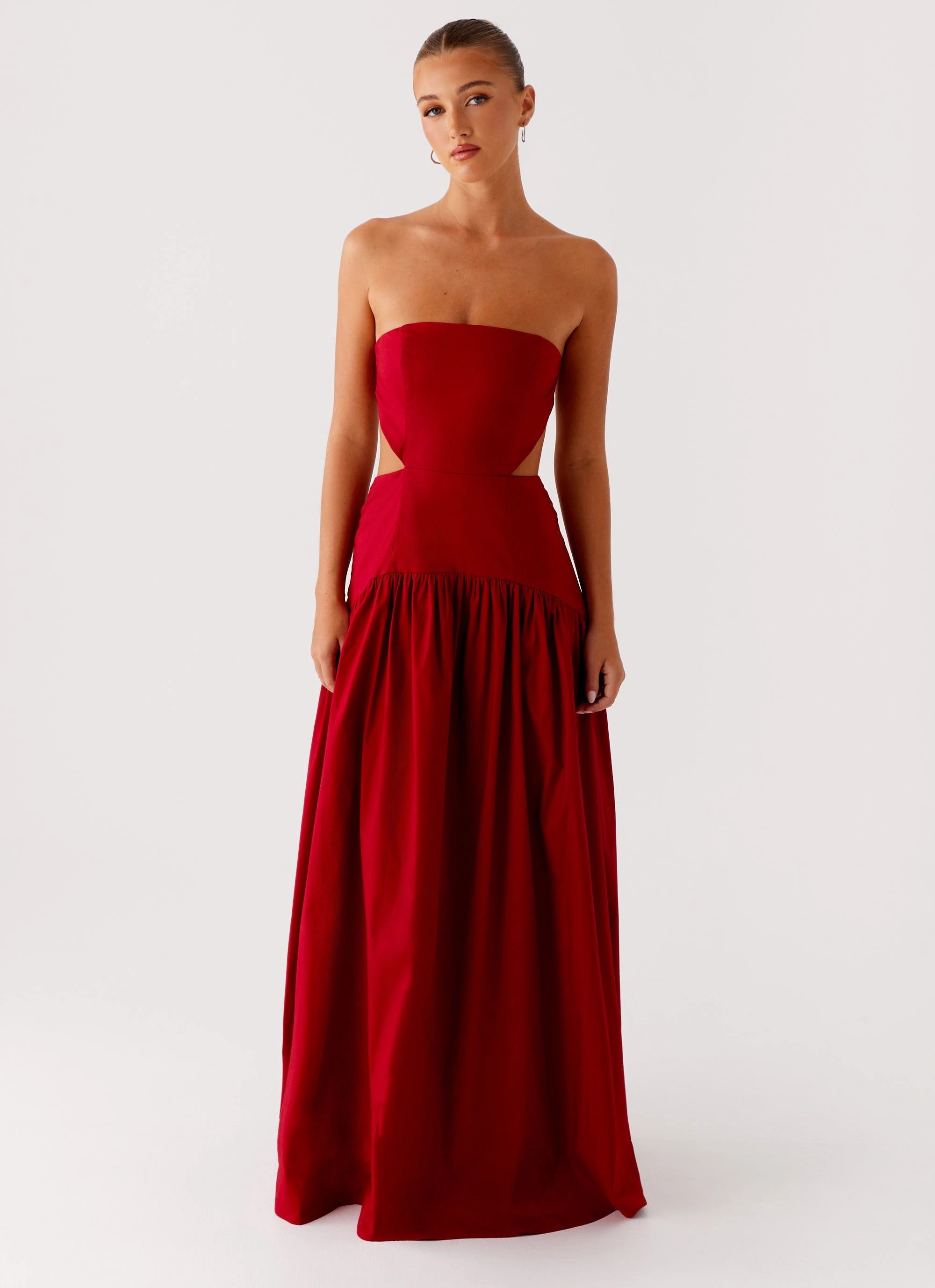 Aamari Maxi Dress - Red