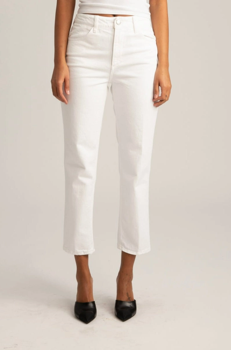 UVProtection Coating Sophia Crop Straight Leg Denim