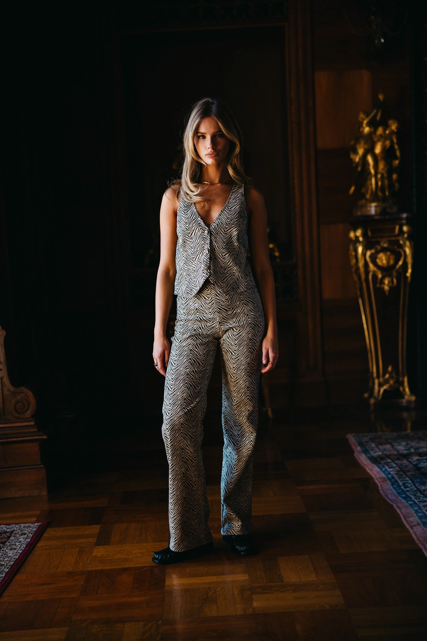 Built-in shorts clean look Veda Pant Woven Jacquard - Leon