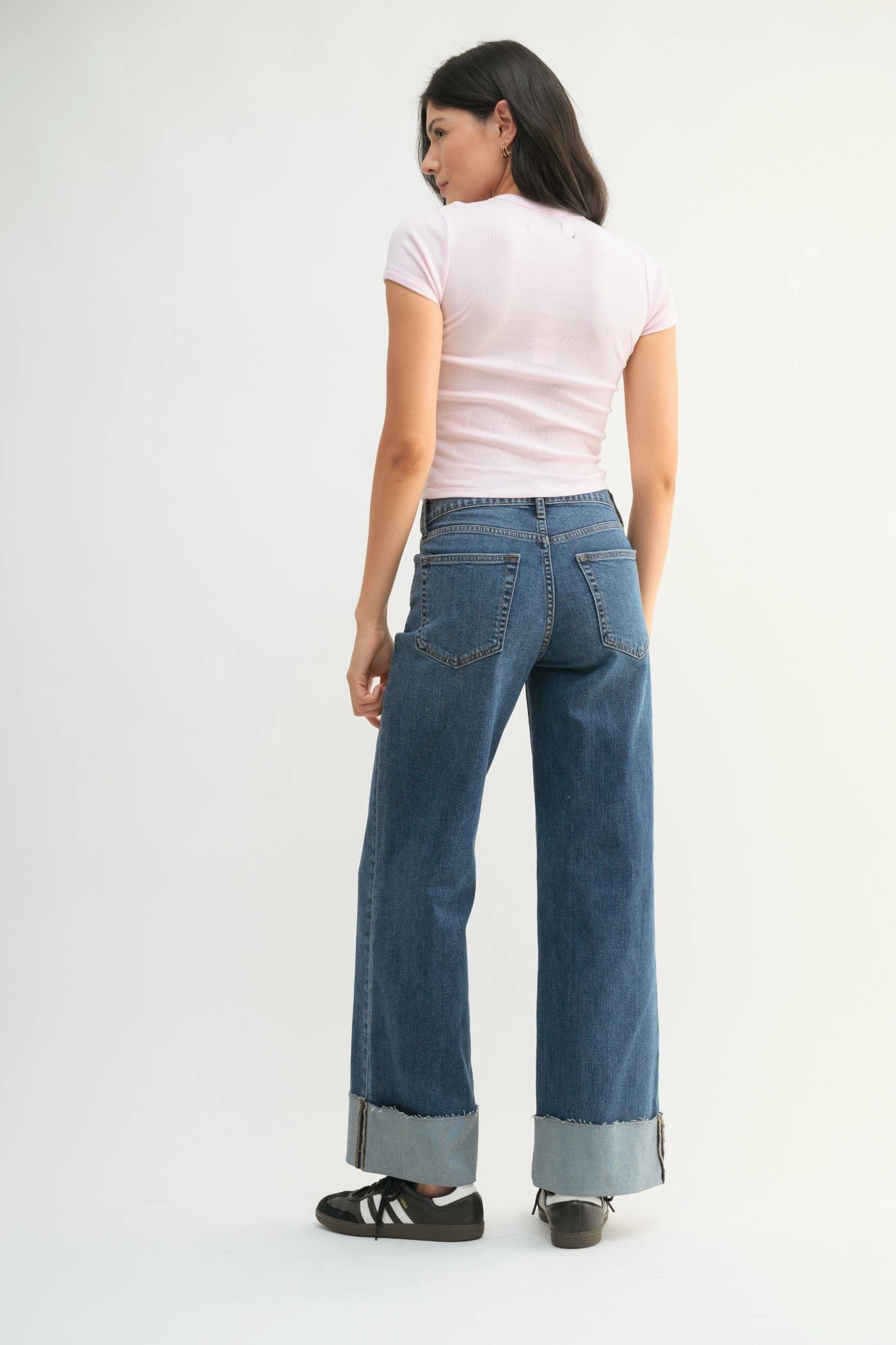 City Look LILY VINTAGE CUFFED JEANS