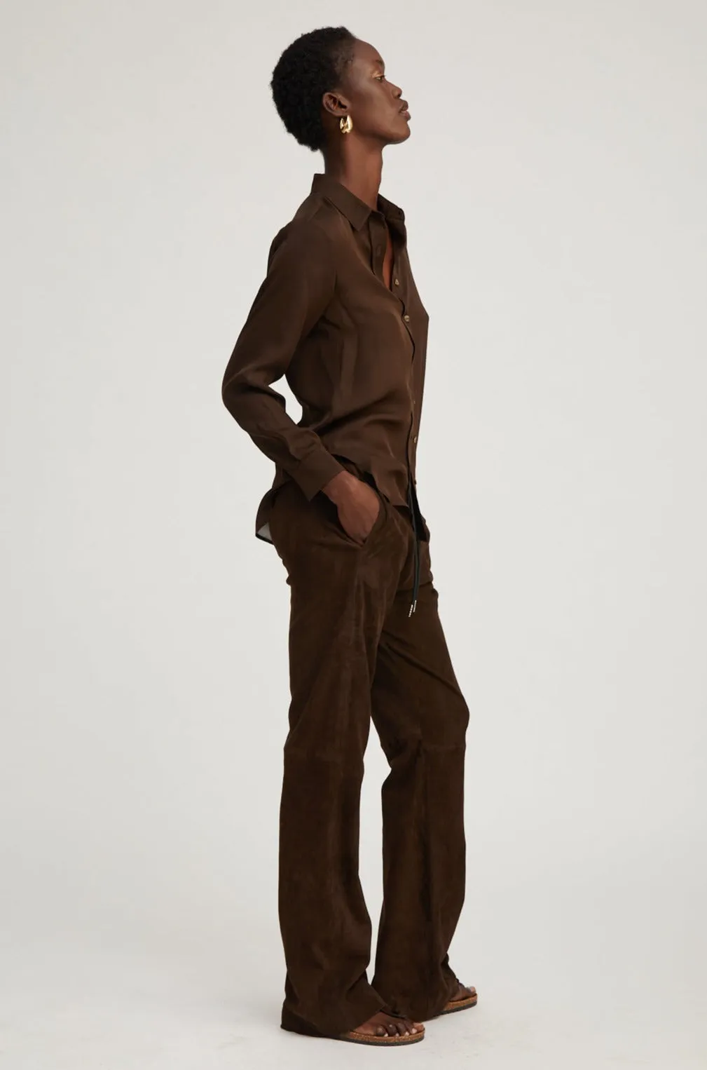 Quick Dry Feature Americano Silk Fitted Button Down