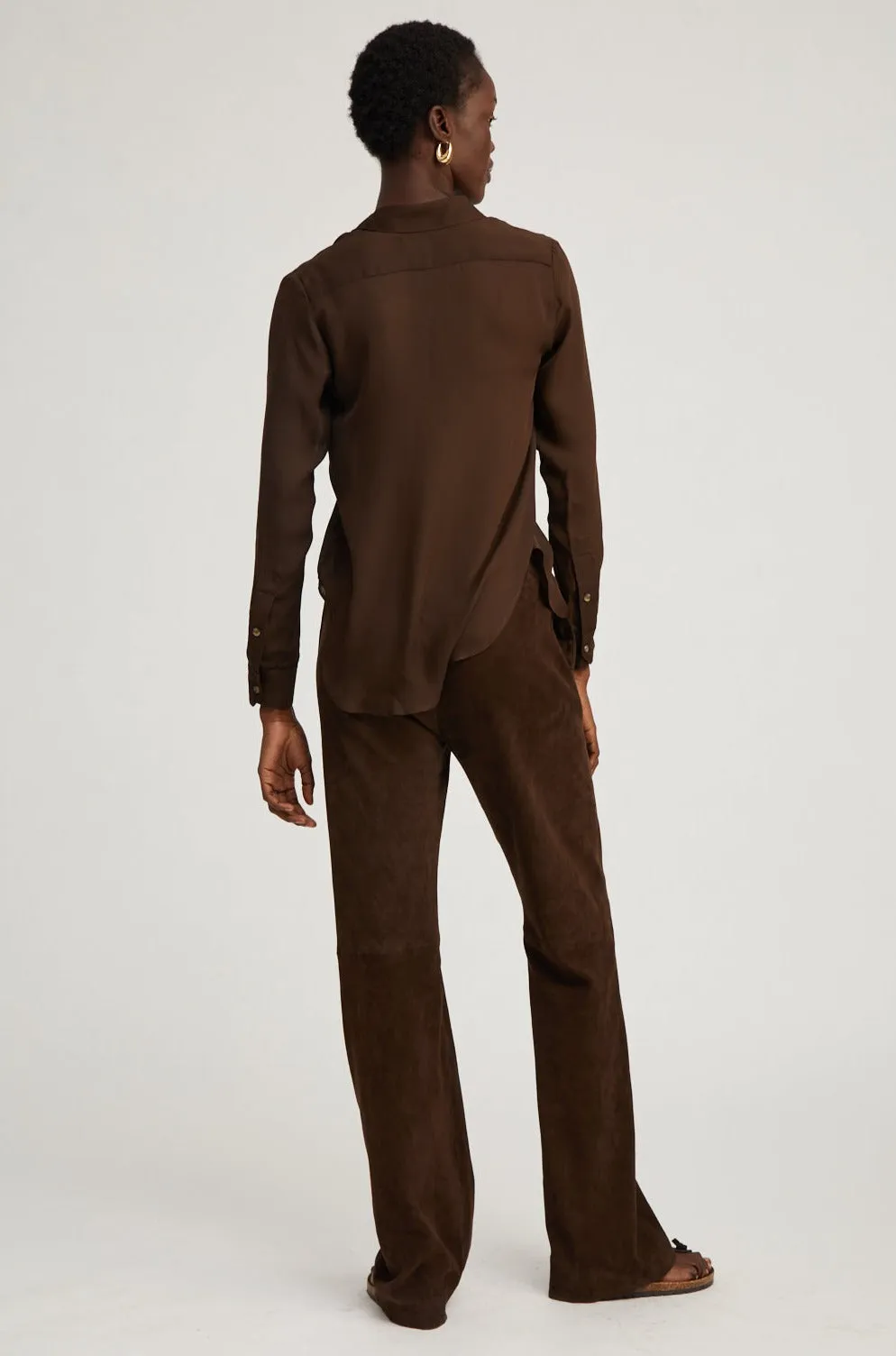 Americano Silk Fitted Button Down Timeless Cut