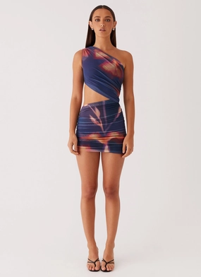 Addie Mini Dress - Midnight Bloom