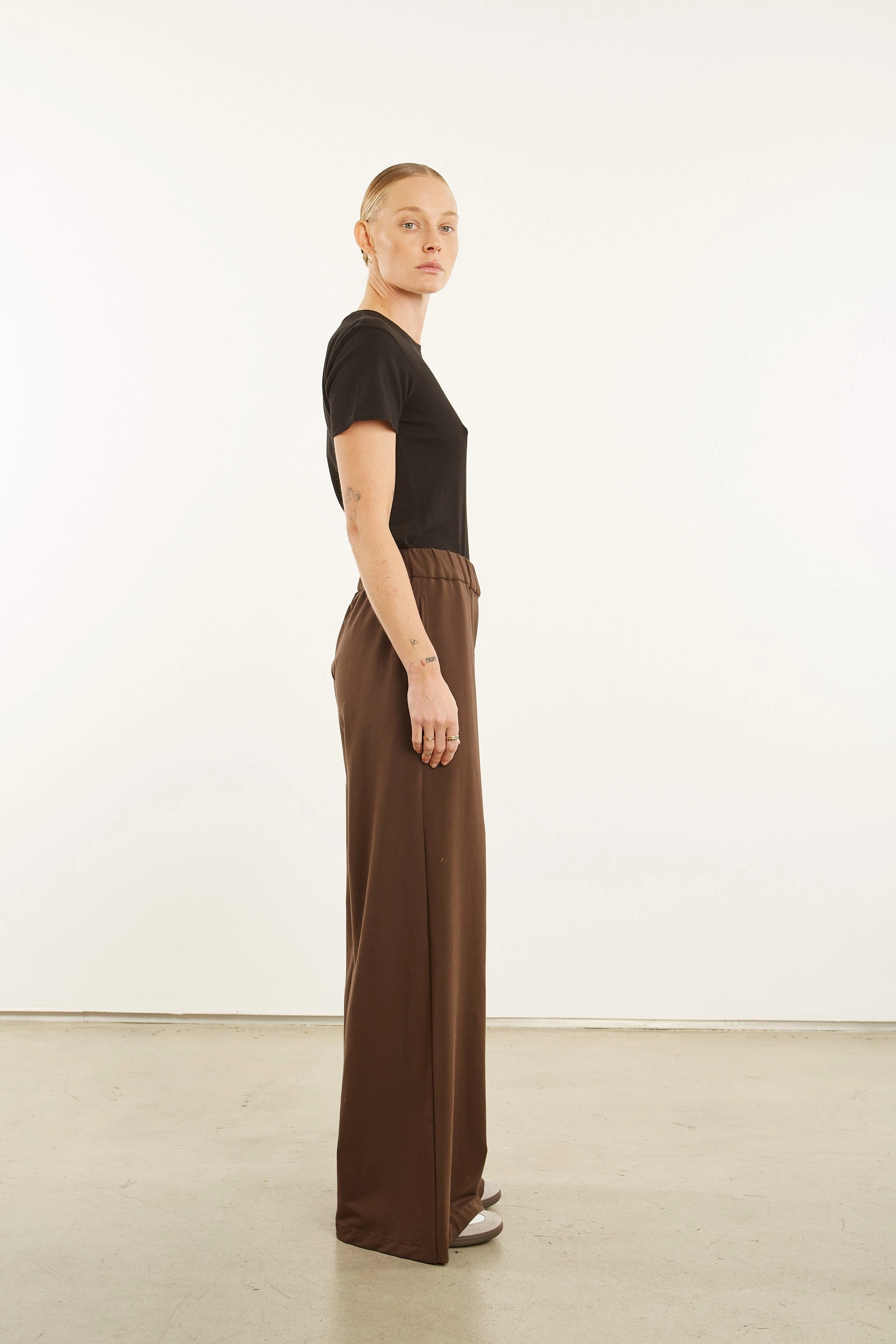 CompressionTechnology Dark Chocolate City Wide Leg Pants