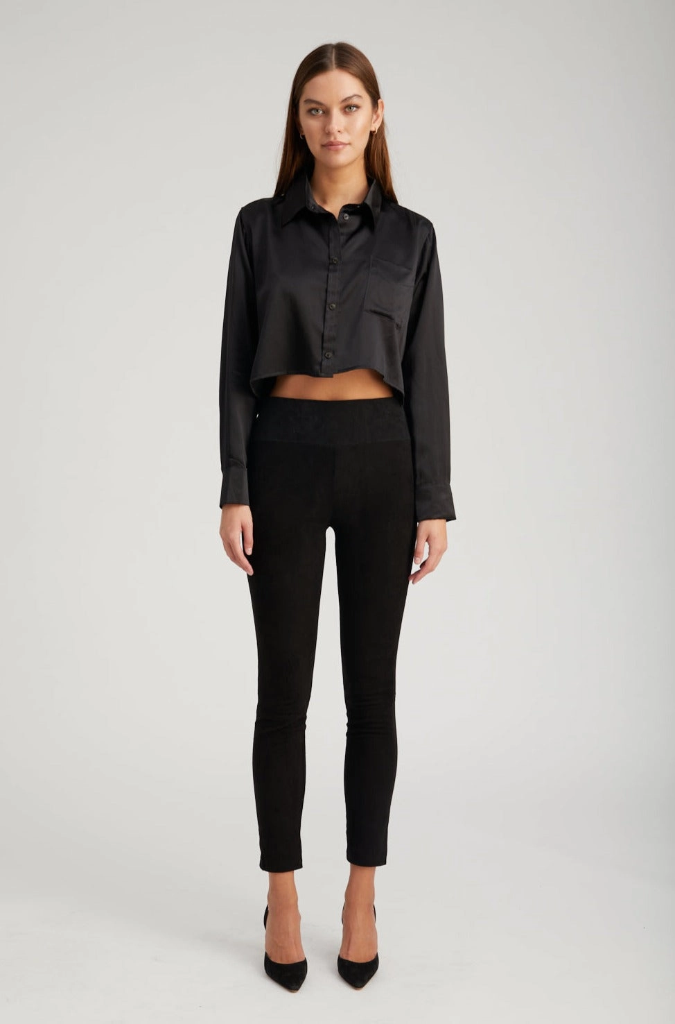 Black Suede Ankle Squat Proof Summer Wear Body Shaping Travel Enthusiast