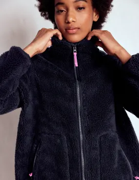 Westminster Borg Jacket-Navy No Roll Collar Technology Heat Trapping Layer