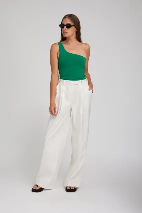 Evergreen City One Shoulder Top AntiPilling Technology