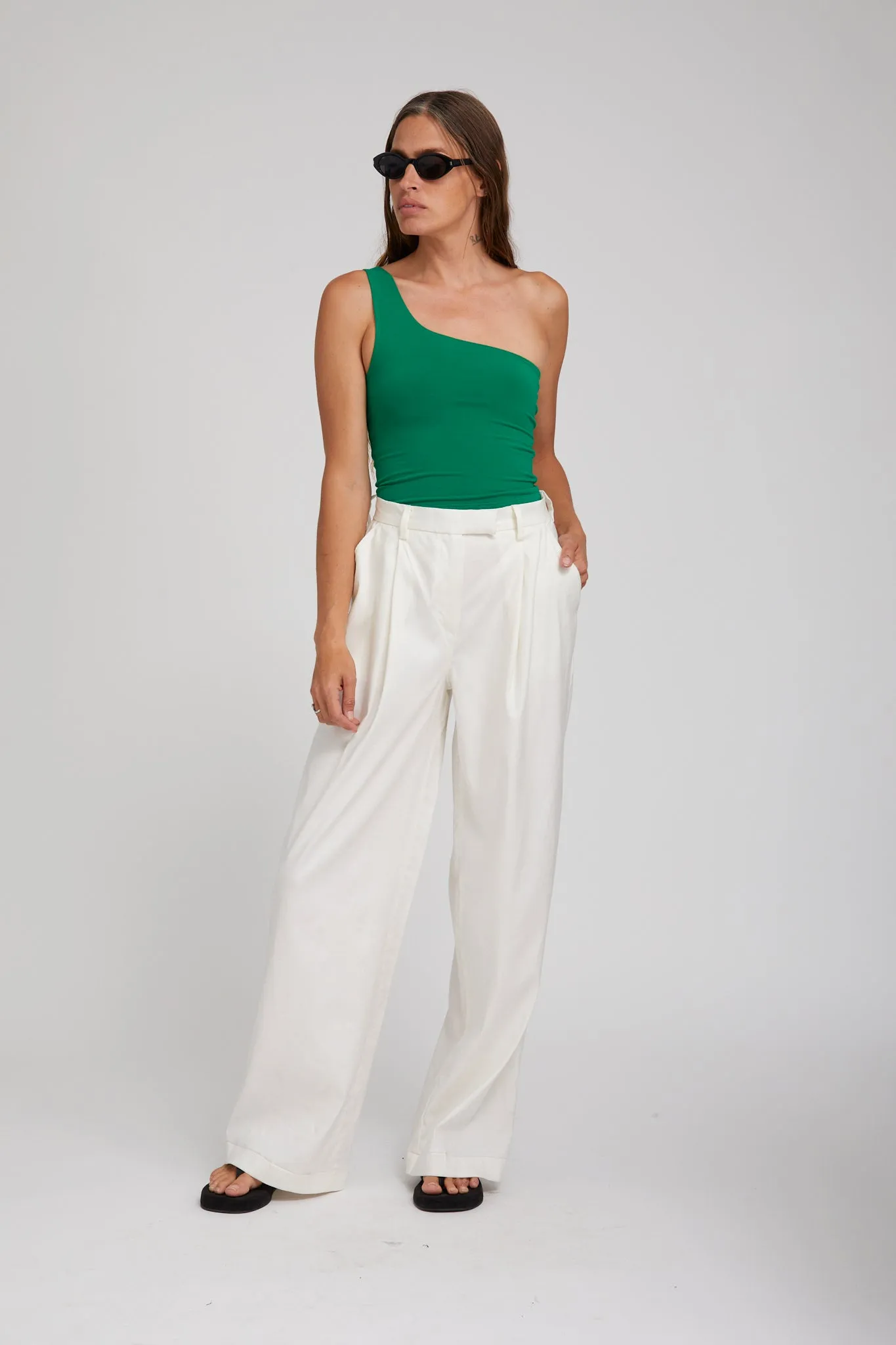 Antistatic Evergreen City One Shoulder Top