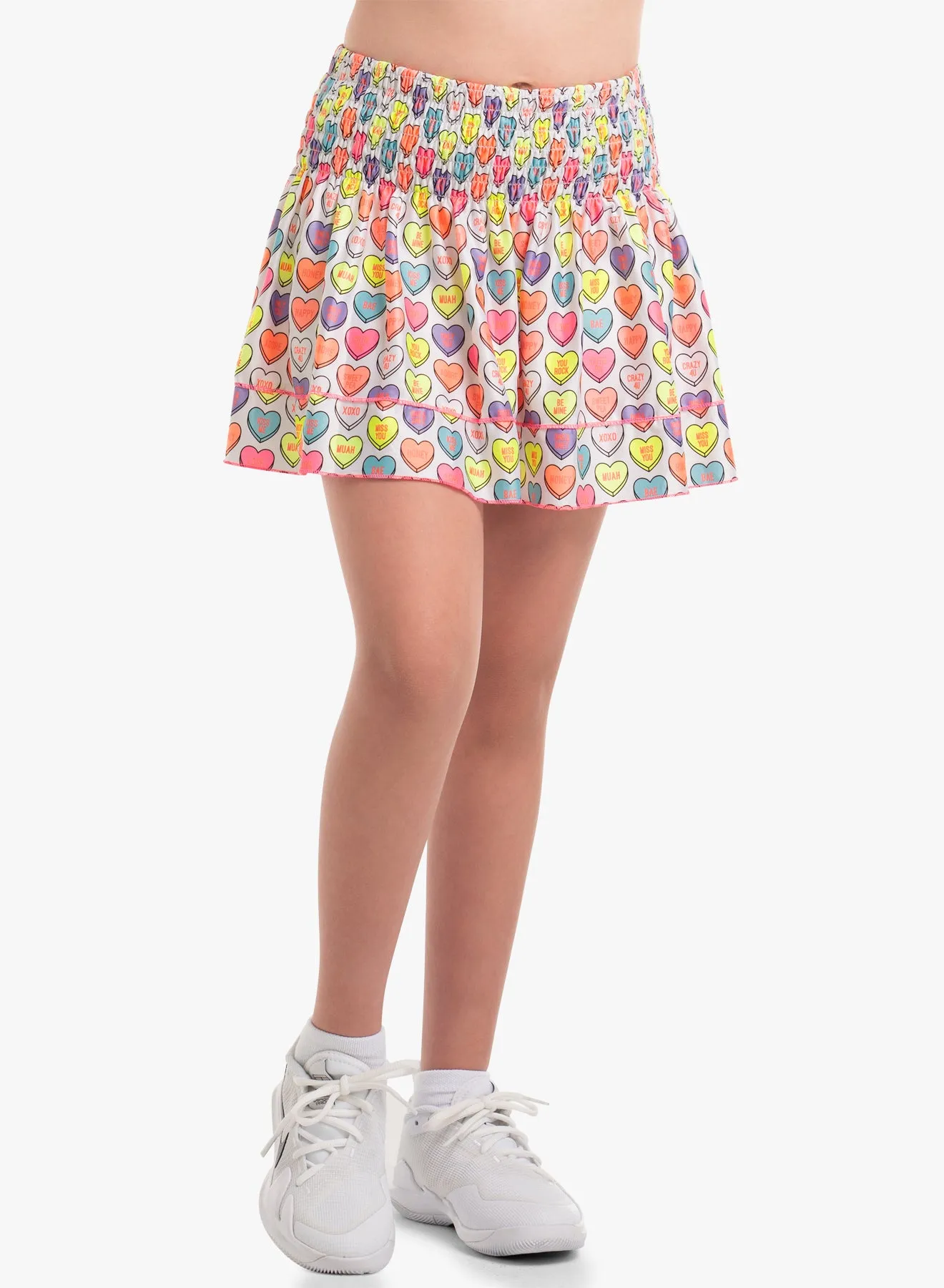 Comfy All-Day Candy Crush Smocked Skirt - Girls
