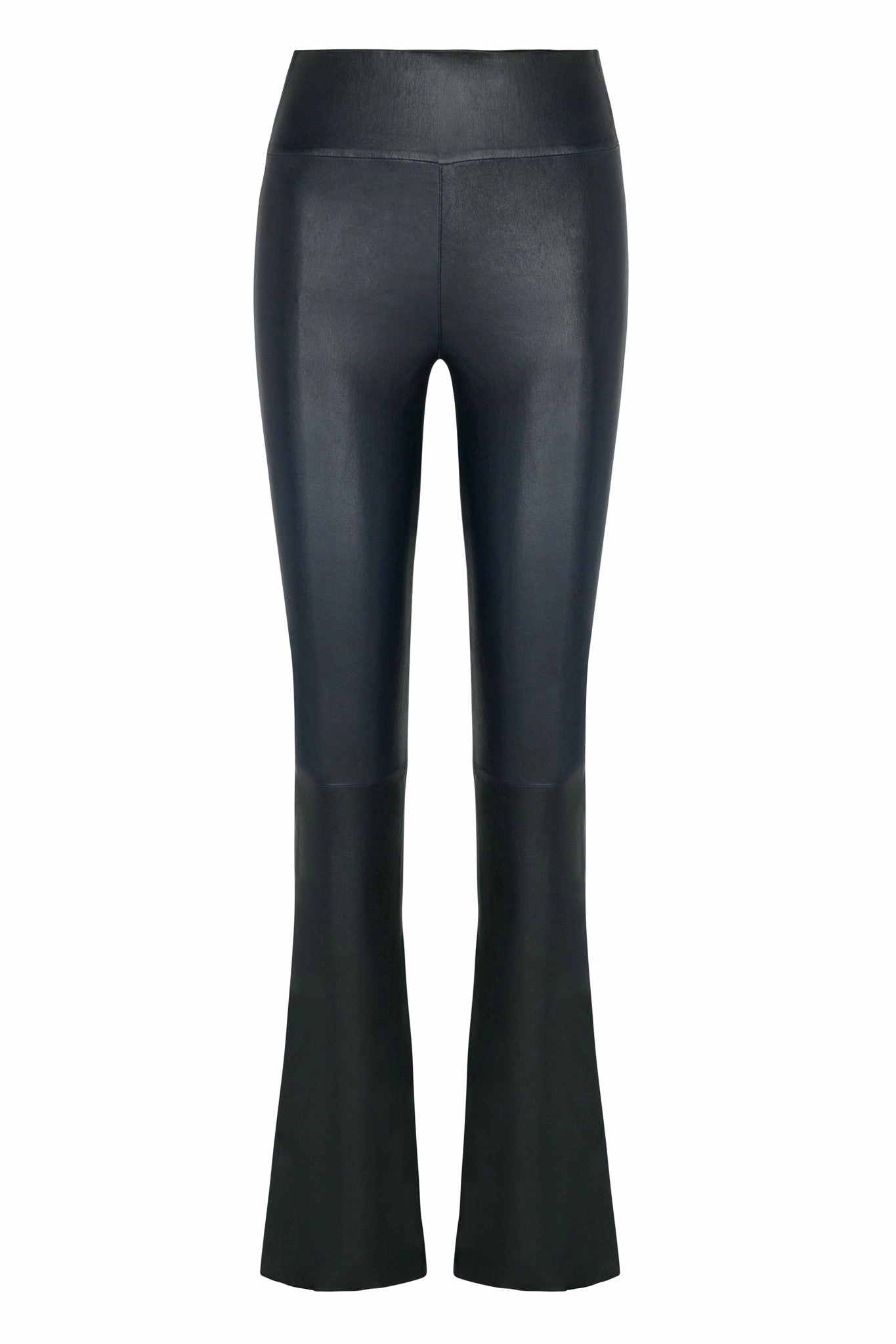 Midnight Leather Micro Flare Reinforced Knees Premium Stretch