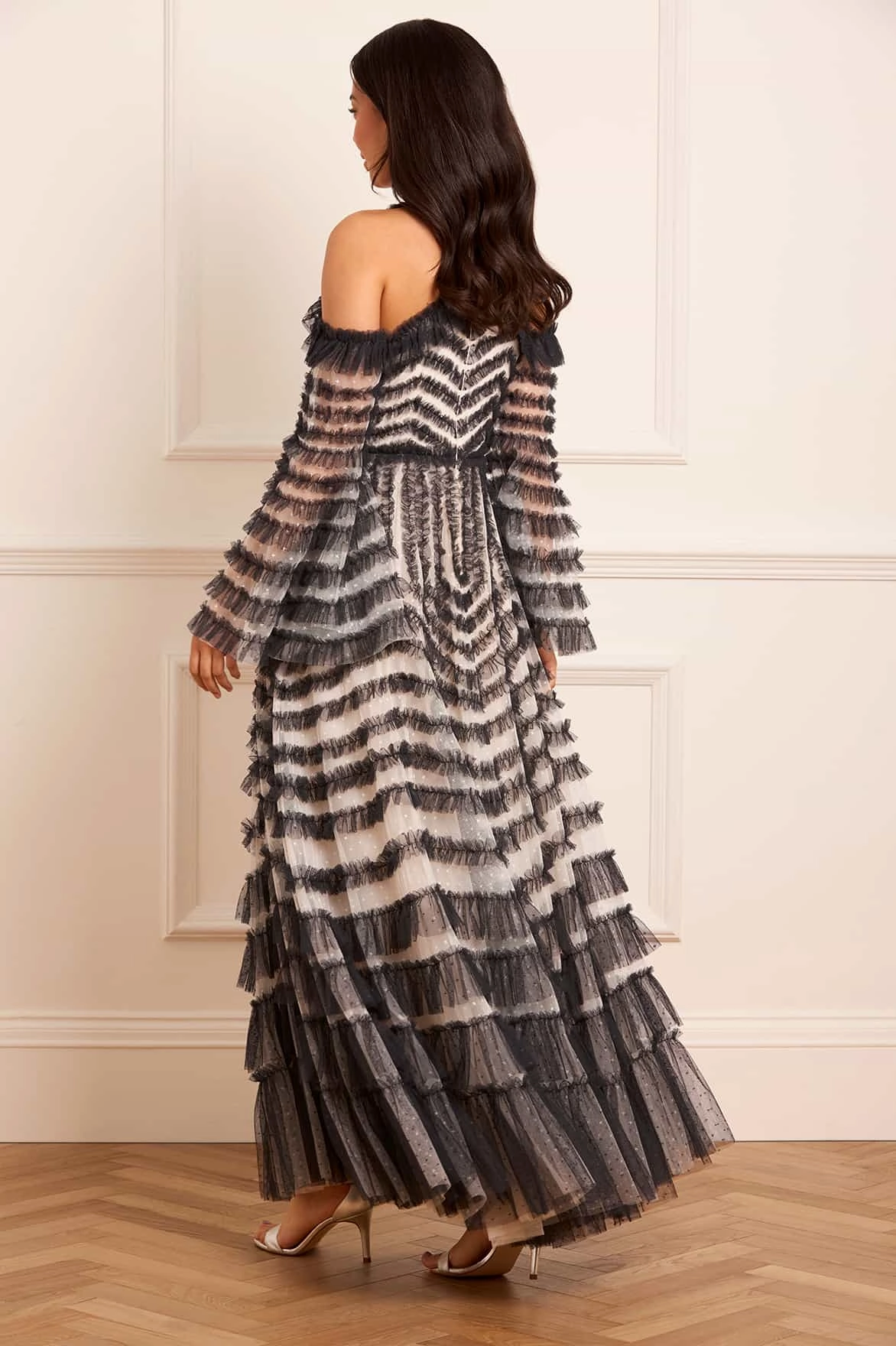 La Vie En Rose Off-Shoulder Gown Chic and Elegant