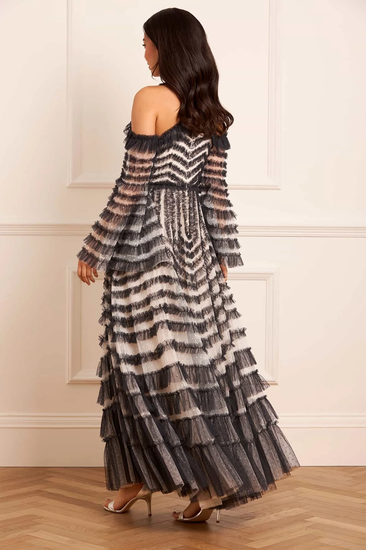 Subtle Flow La Vie En Rose Off-Shoulder Gown