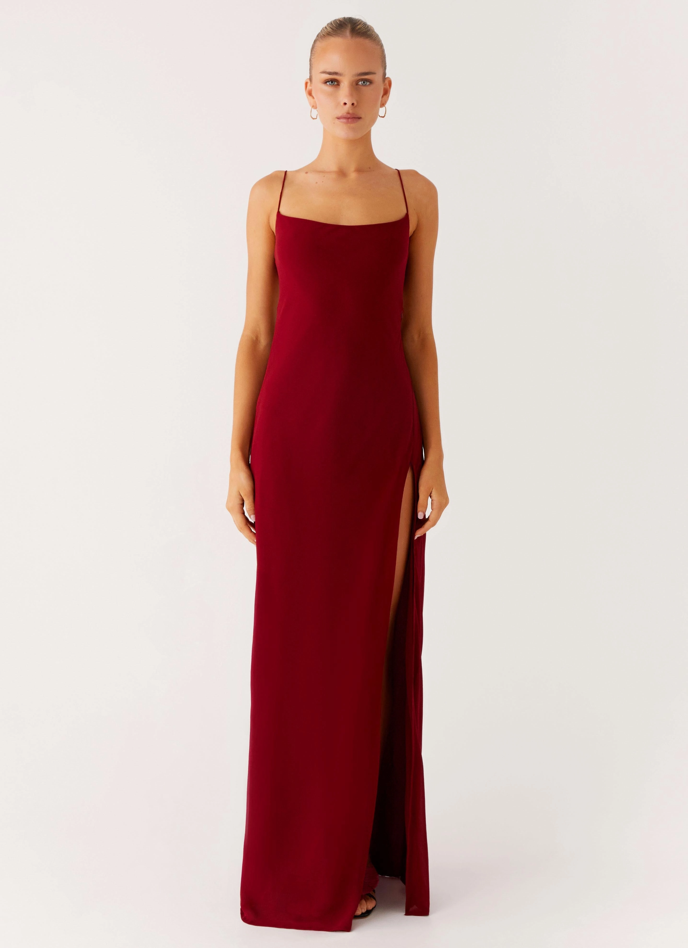 Alouette Maxi Dress - Burgundy