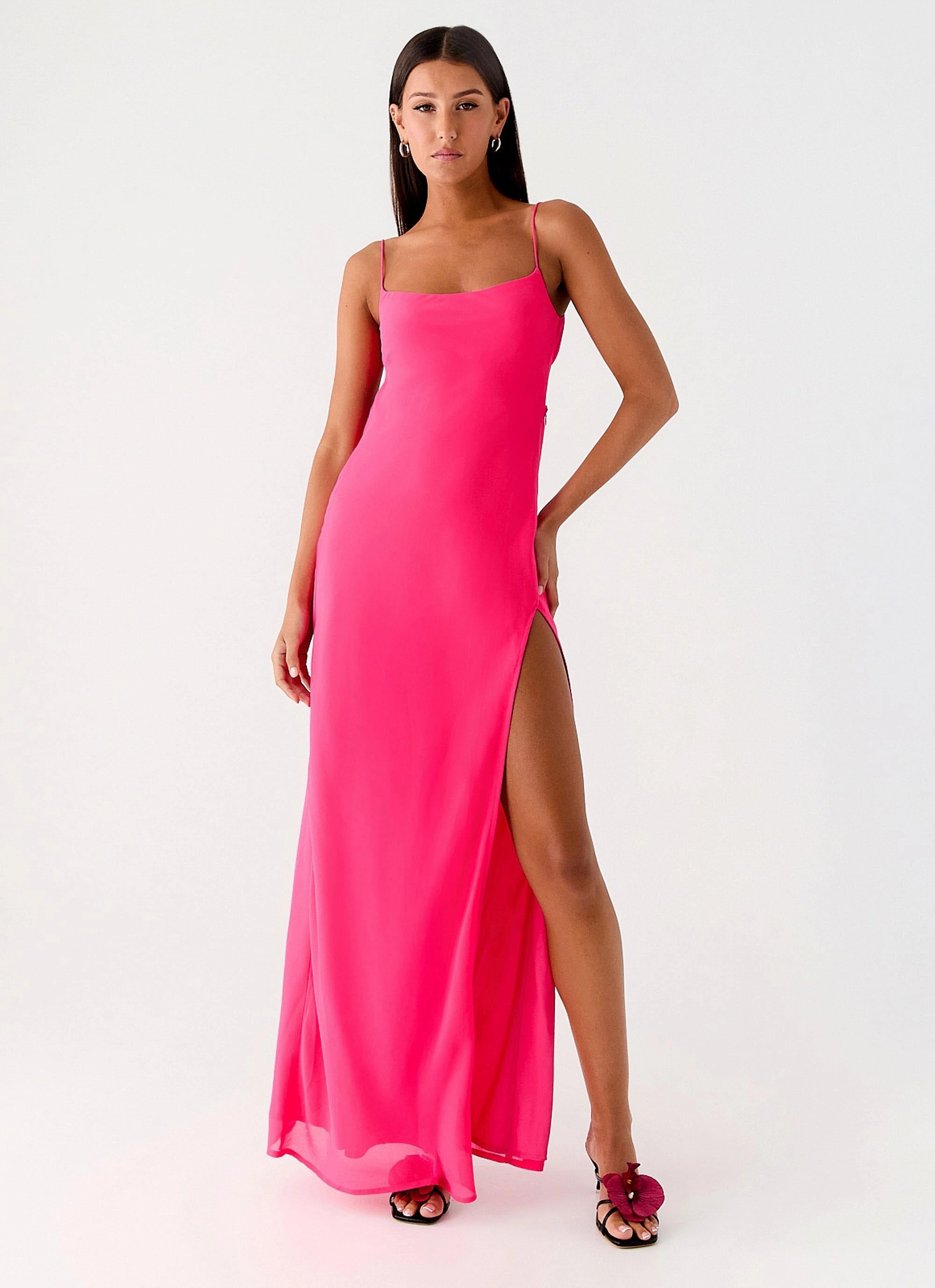 Alouette Maxi Dress - Fuchsia