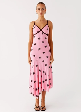 Amelia Midi Dress - Pink