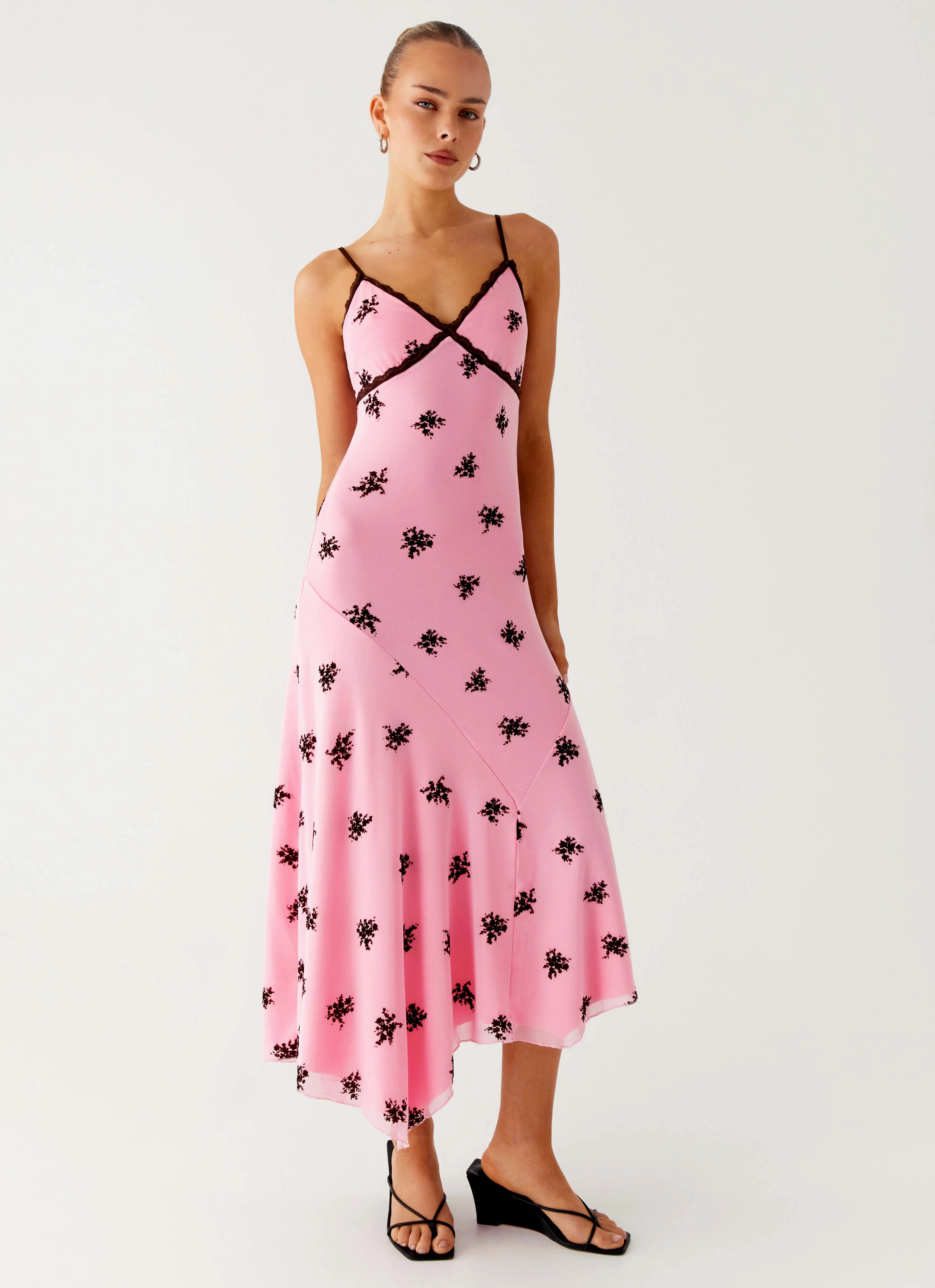 Amelia Midi Dress - Pink
