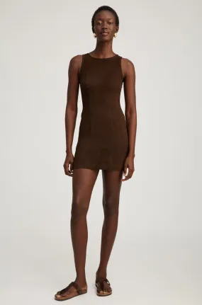 Americano Suede Audrey Mini Dress Polite Color