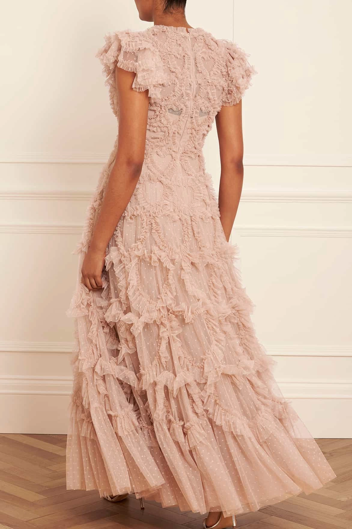 Mid layer Fashionable Wear Amorette V-Neck Gown