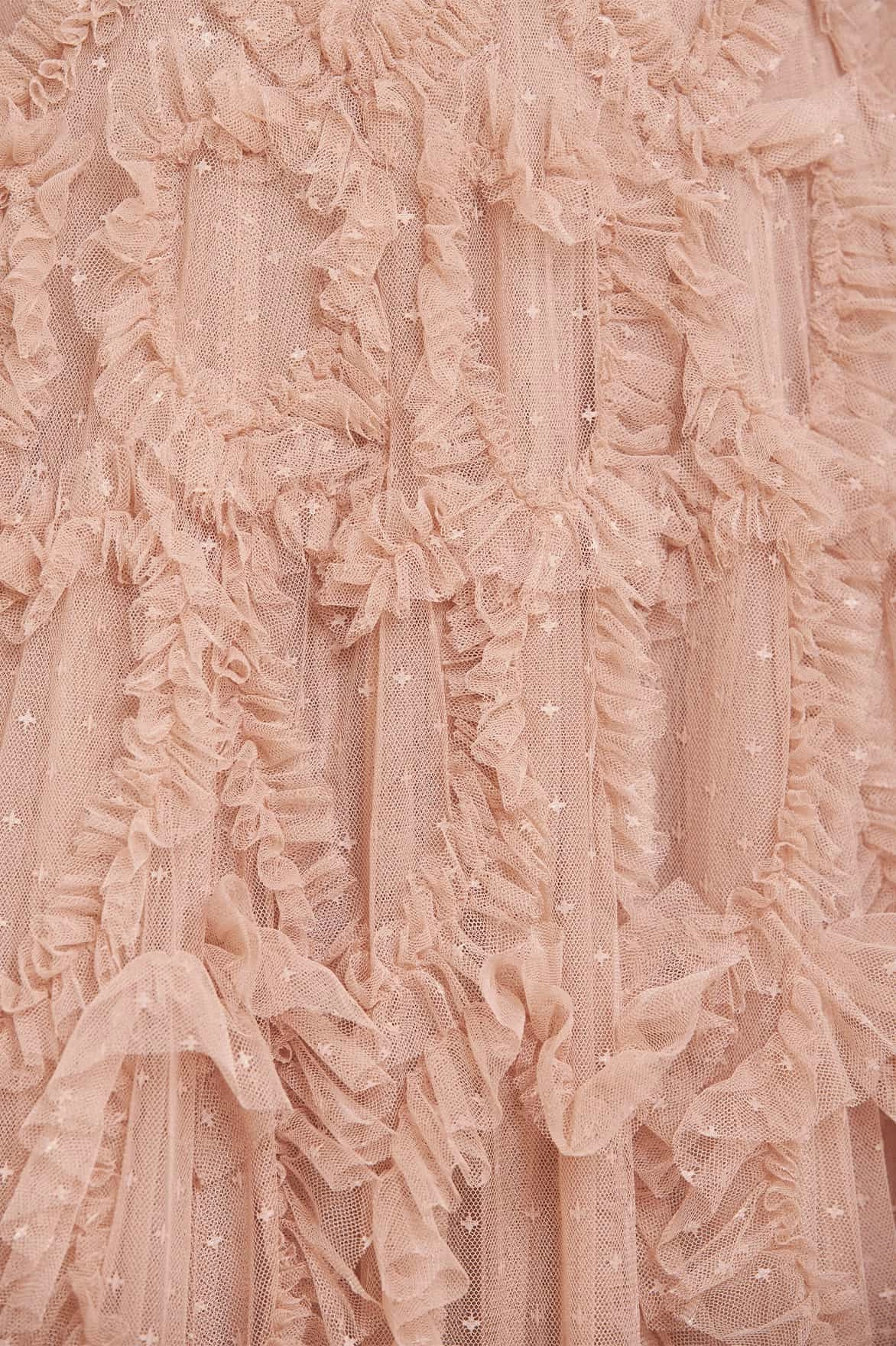 Amorette V-Neck Gown Kimono-Sleeve