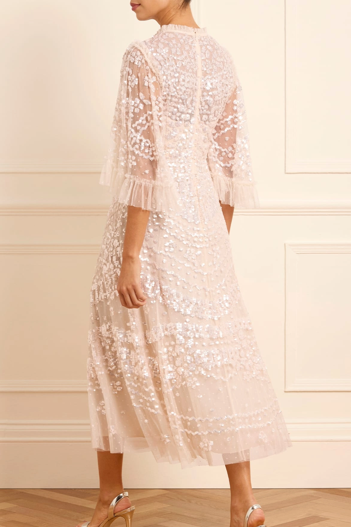 Anais Sequin Ballerina Dress Flattering Cut