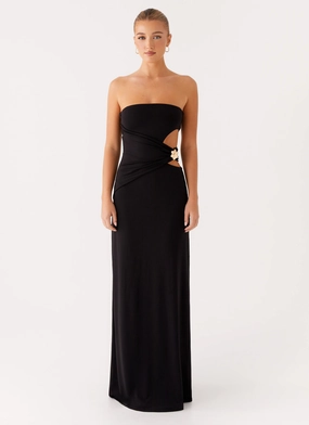 Anetta Maxi Dress - Black