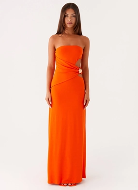 Anetta Maxi Dress - Orange