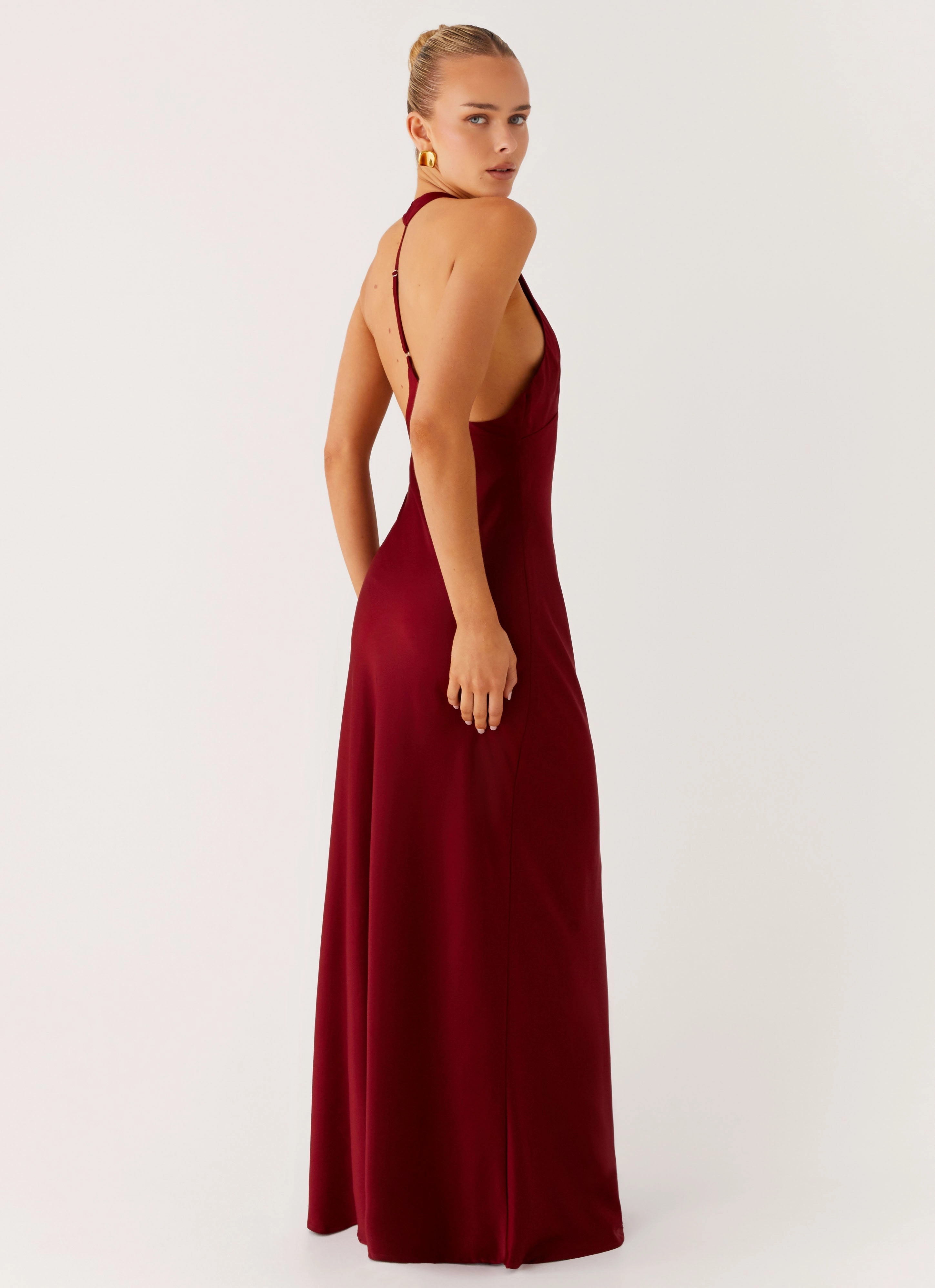 Angie Maxi Dress - Burgundy