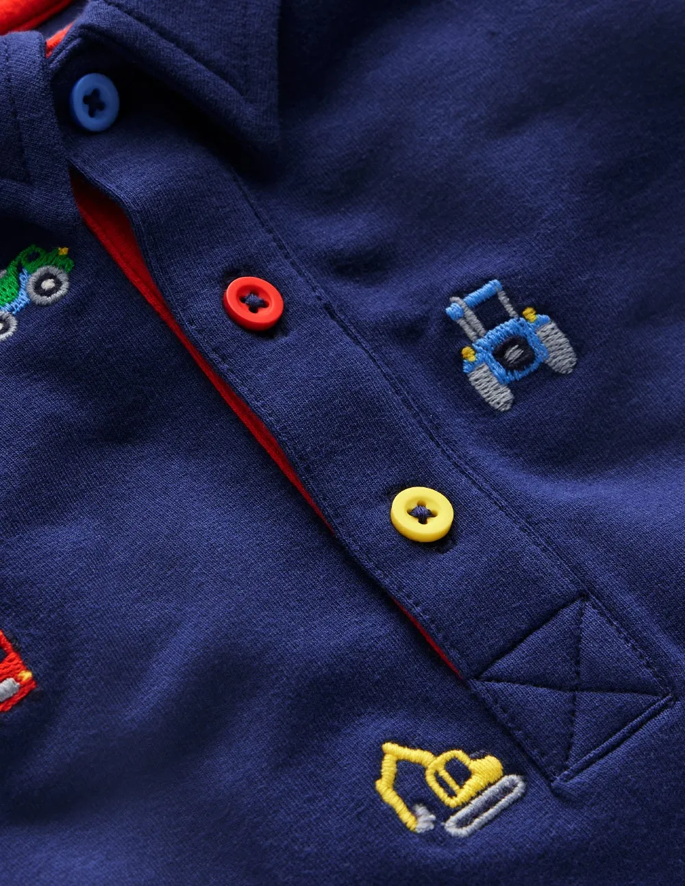 Basic Sweatshirt Jersey Sweat Rugby Shirt-Blue Transport Embroidery