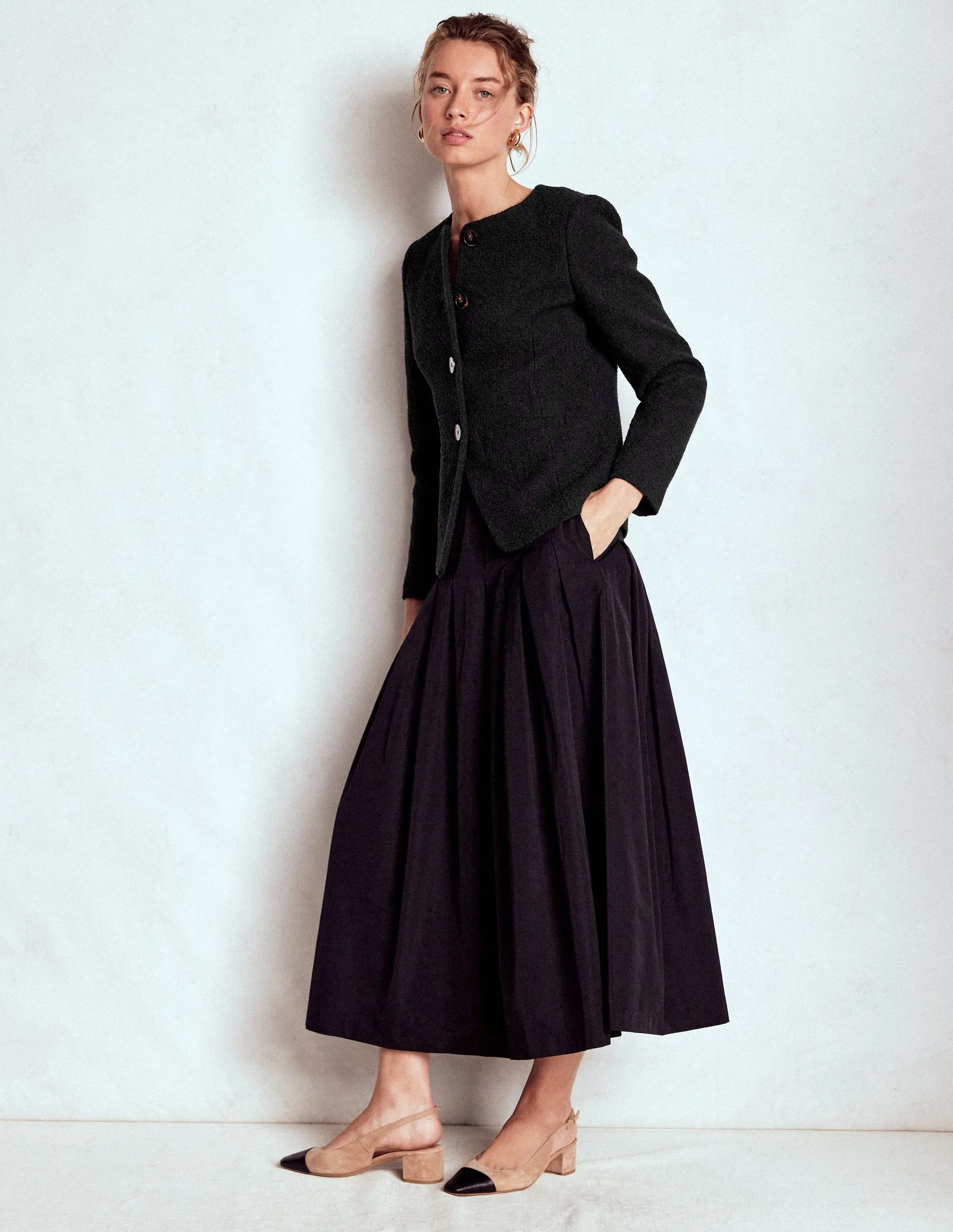 Hampstead Textured Blazer-Black Thermal Insulated Jacket High Loft Insulation