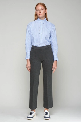 Layer Comfort Carla Structure Trouser in Grey