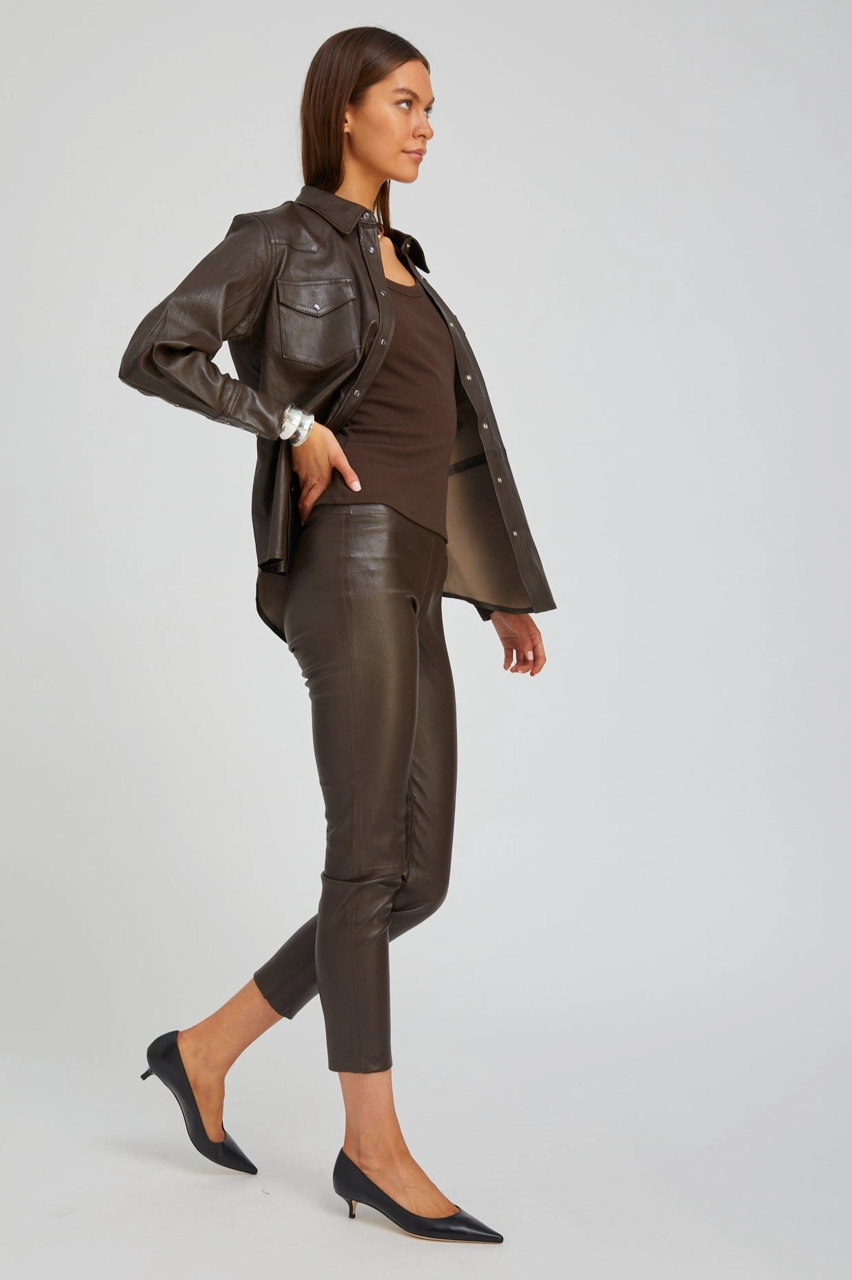 Americano Leather Ankle Outdoor Lover Skin Friendly Double Layer Airport Travel