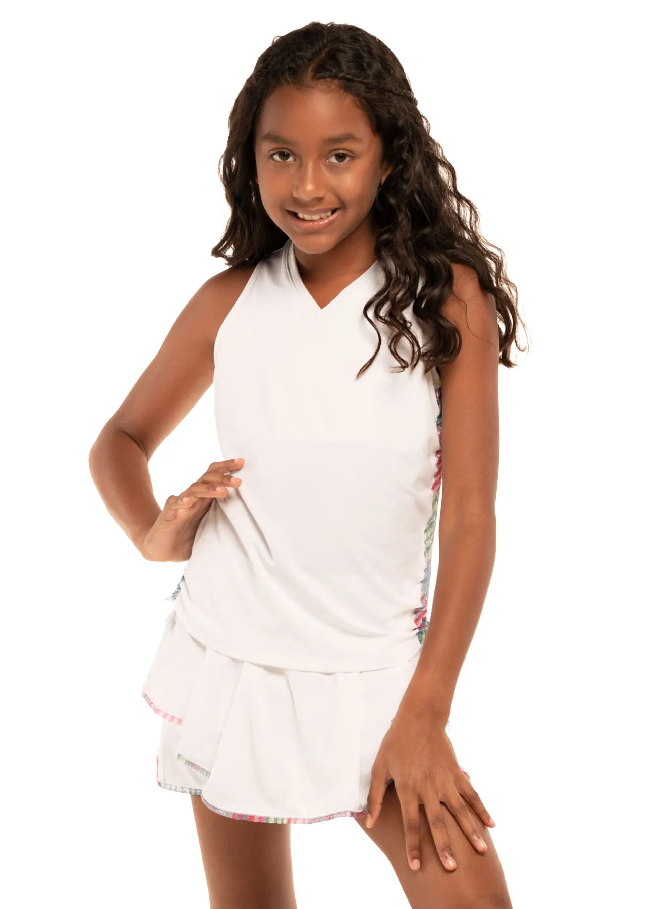 Have No Sheer Ruche Tank Garment Washed Softness MeshLining