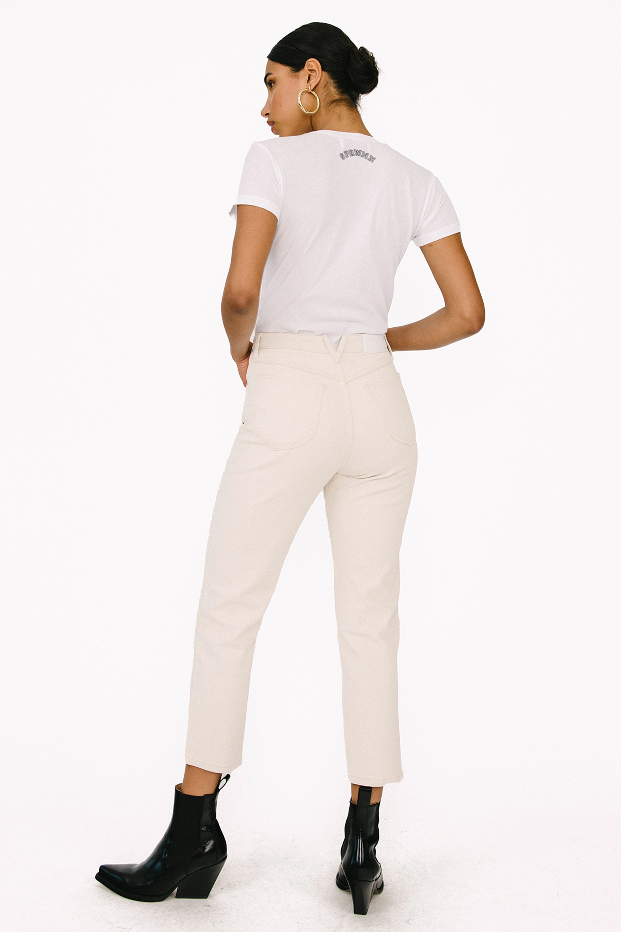 Earhart Tapered Straight Leg Denim LatticeKnit TexturedSurface