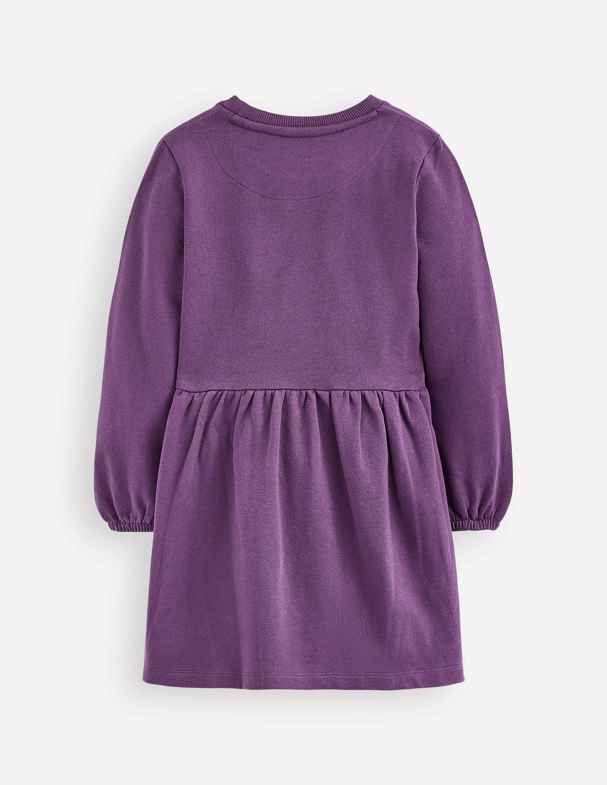 Applique Sweatshirt Dress-Halloween Ghosts Satin Touch