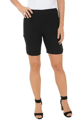Cozy Comfort Fit Petite Snap Button Hem Pull-On Short