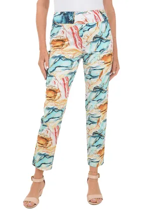 All Season Aqua Splash Pull-On Ankle Pant