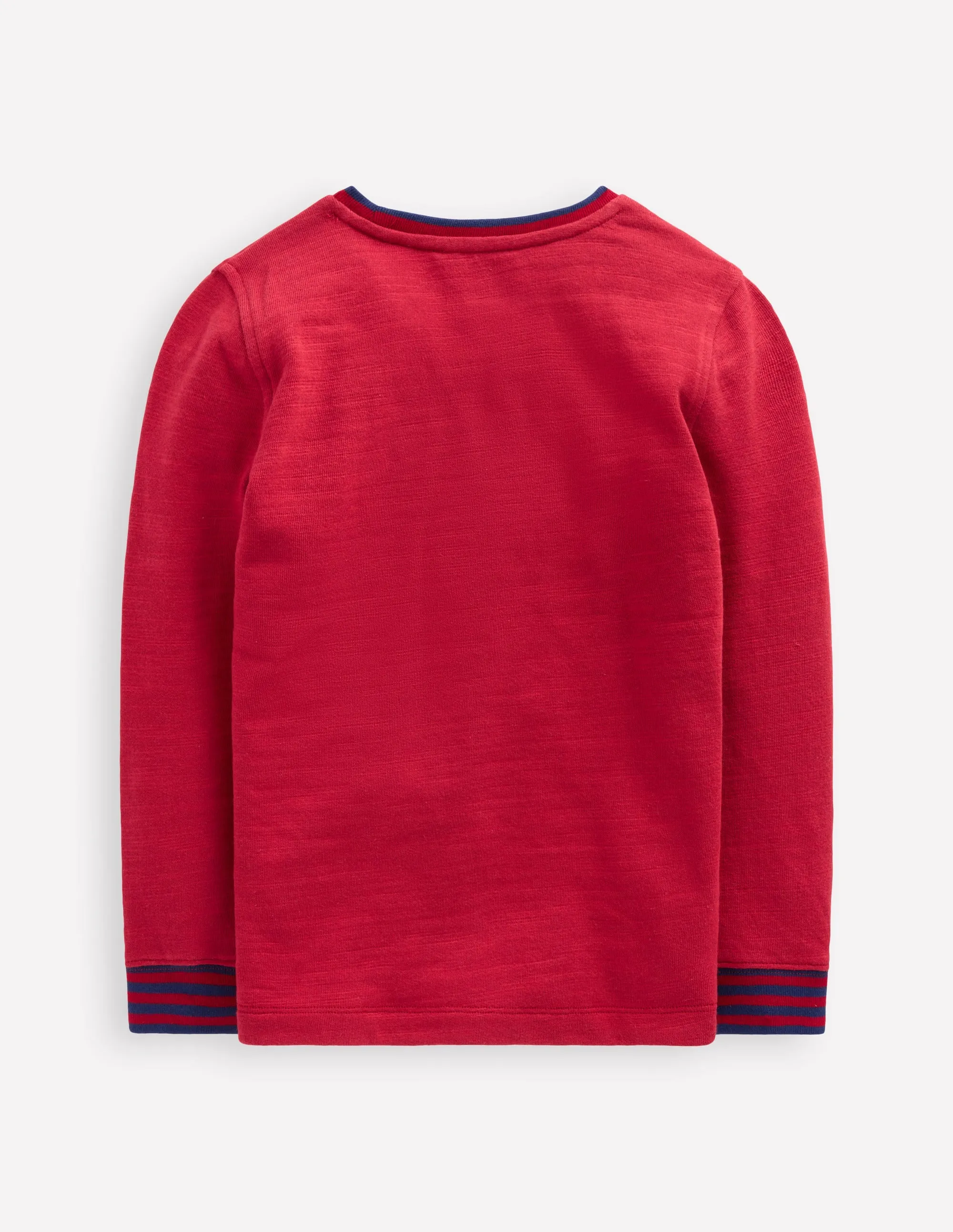 BlendMaterials FrictionReducing Cosy Mid-weight T-shirt-Red Liquorice/ Sapphire Blue