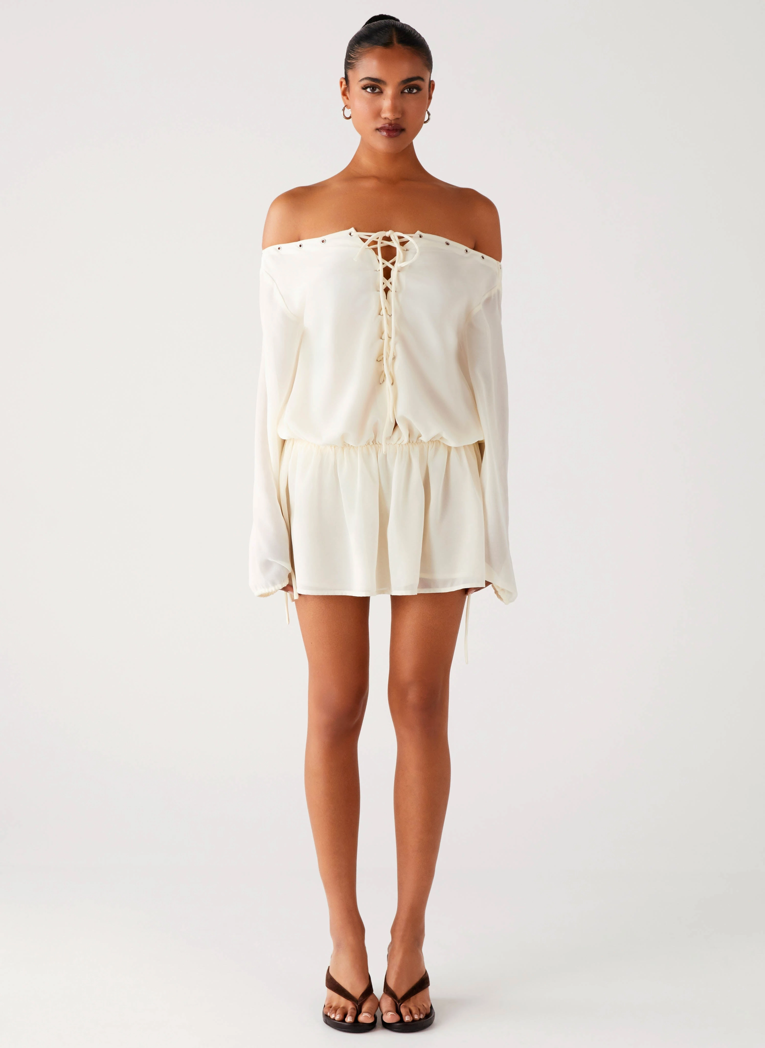 Astaria Mini Dress - Ivory