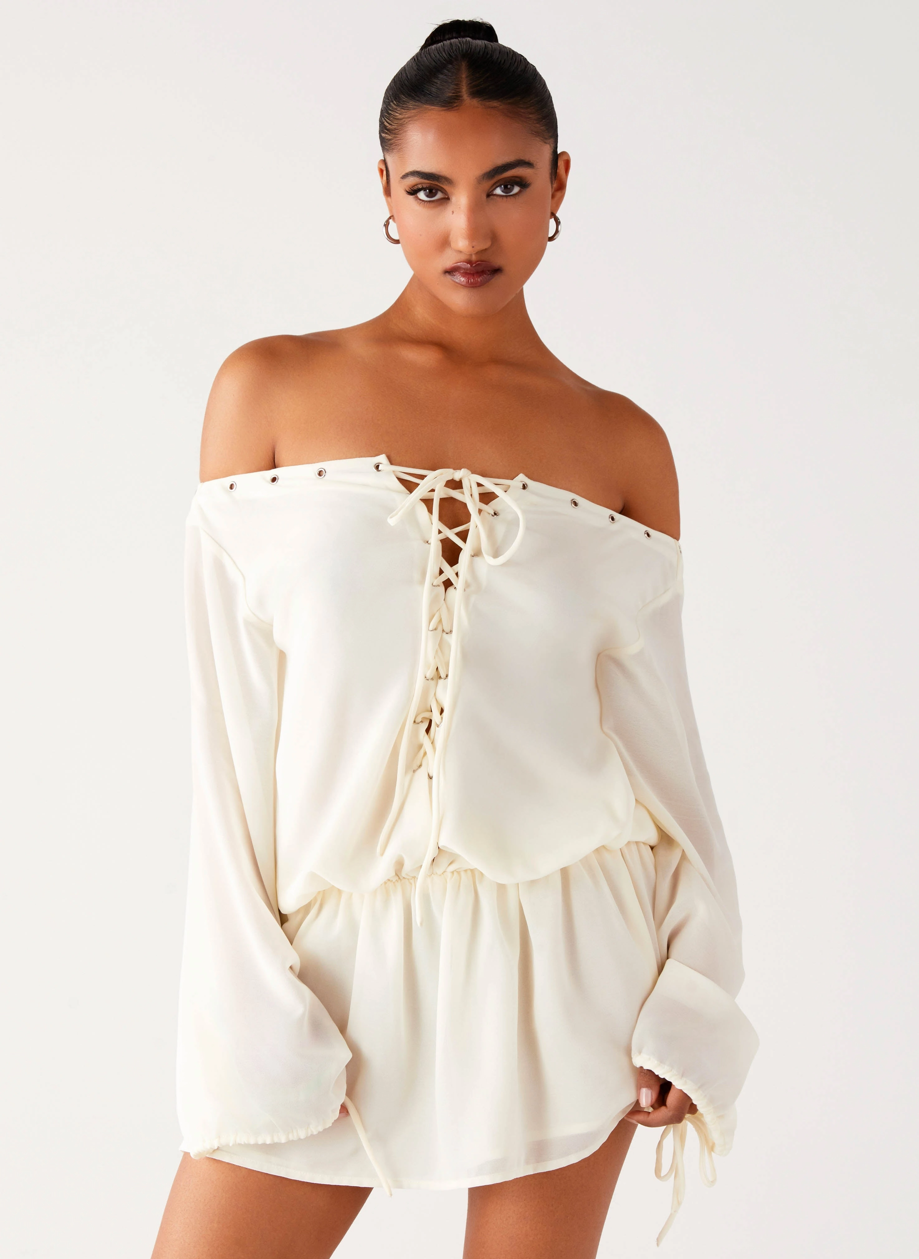 Astaria Mini Dress - Ivory