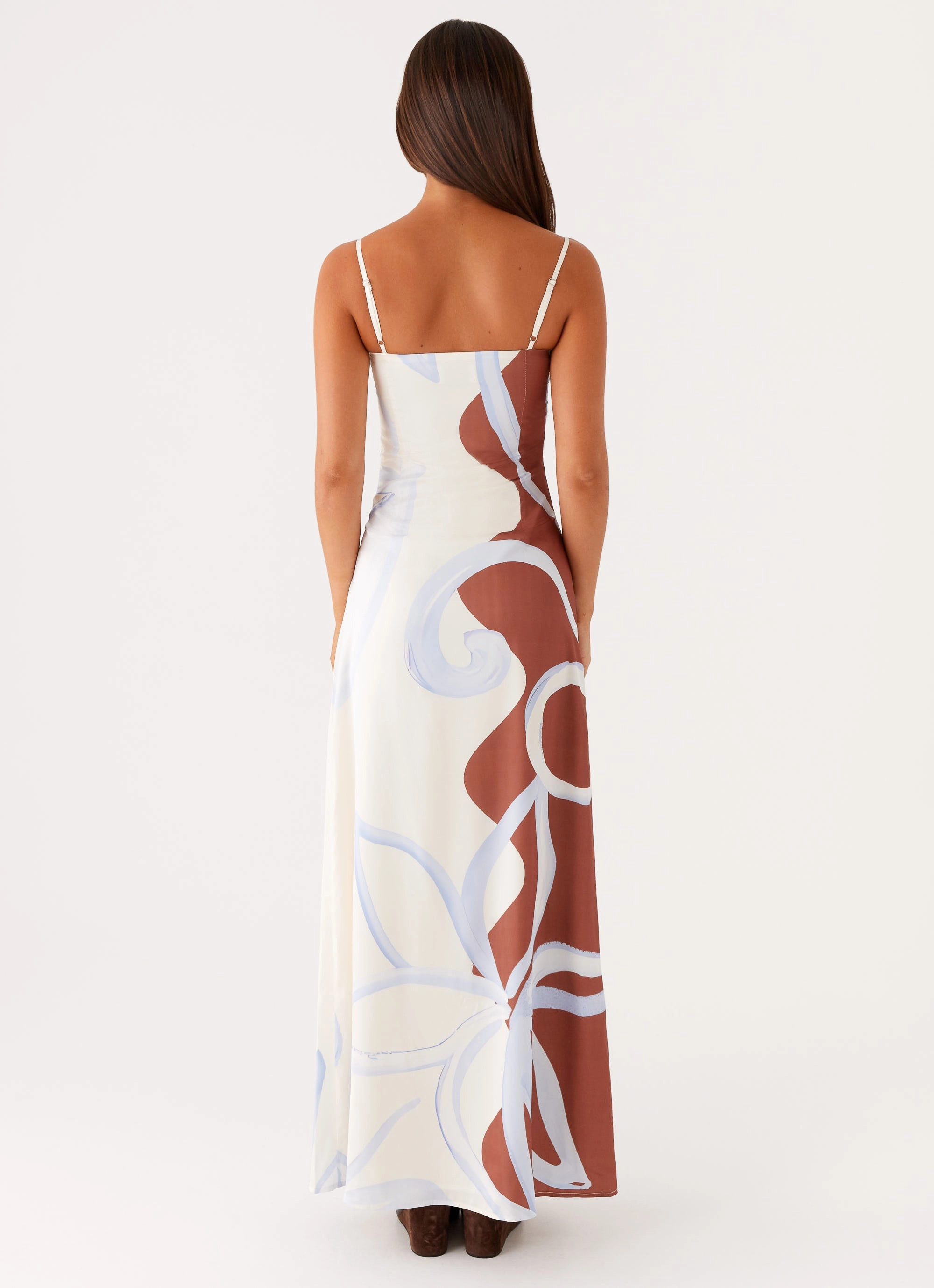 Aster Bloom Maxi Dress - Bloom Wave Print