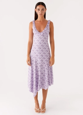 Asteri Midi Dress - Lavender Meadow