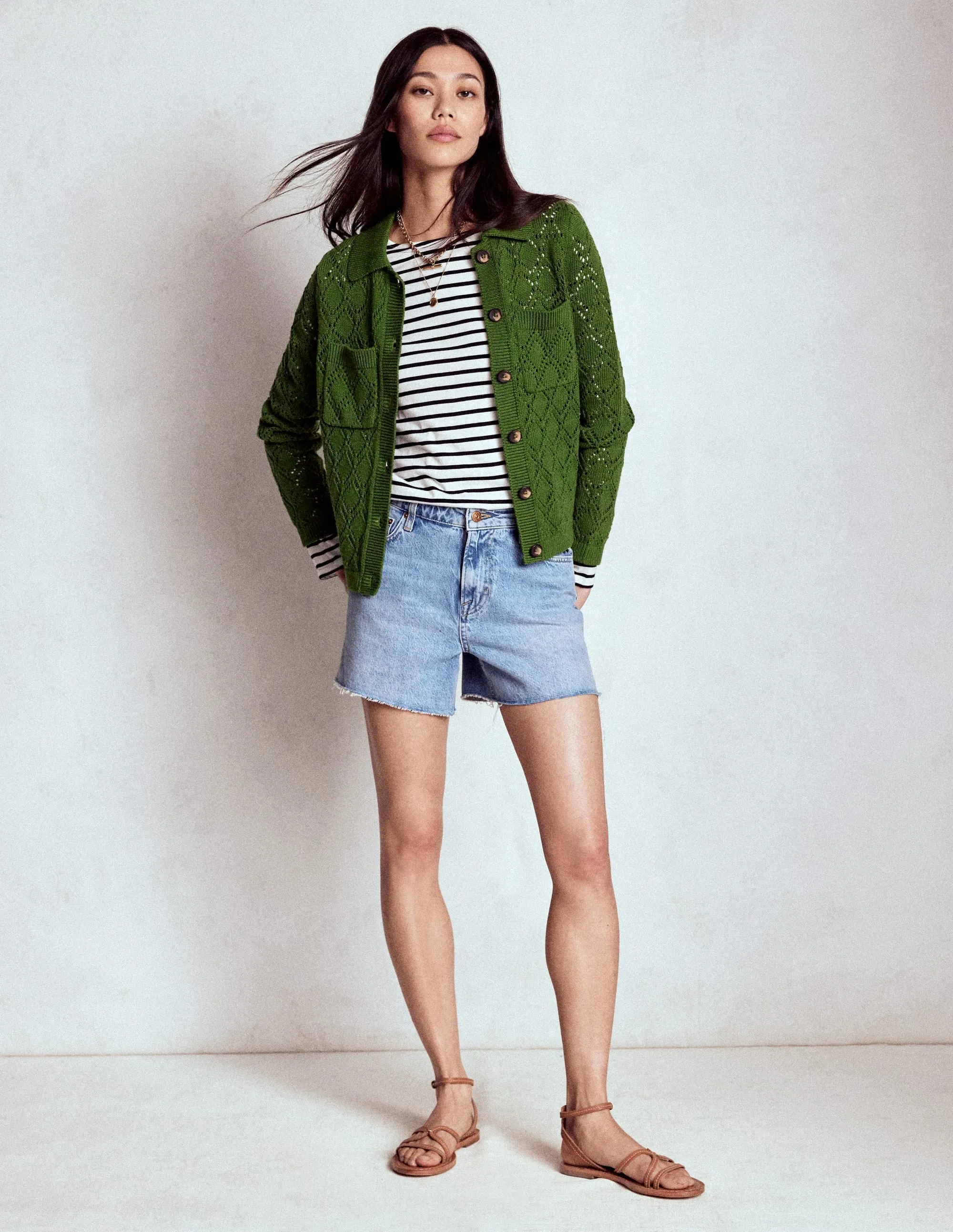 Astrid Knitted Shirt-Promenade Green Soft Palette