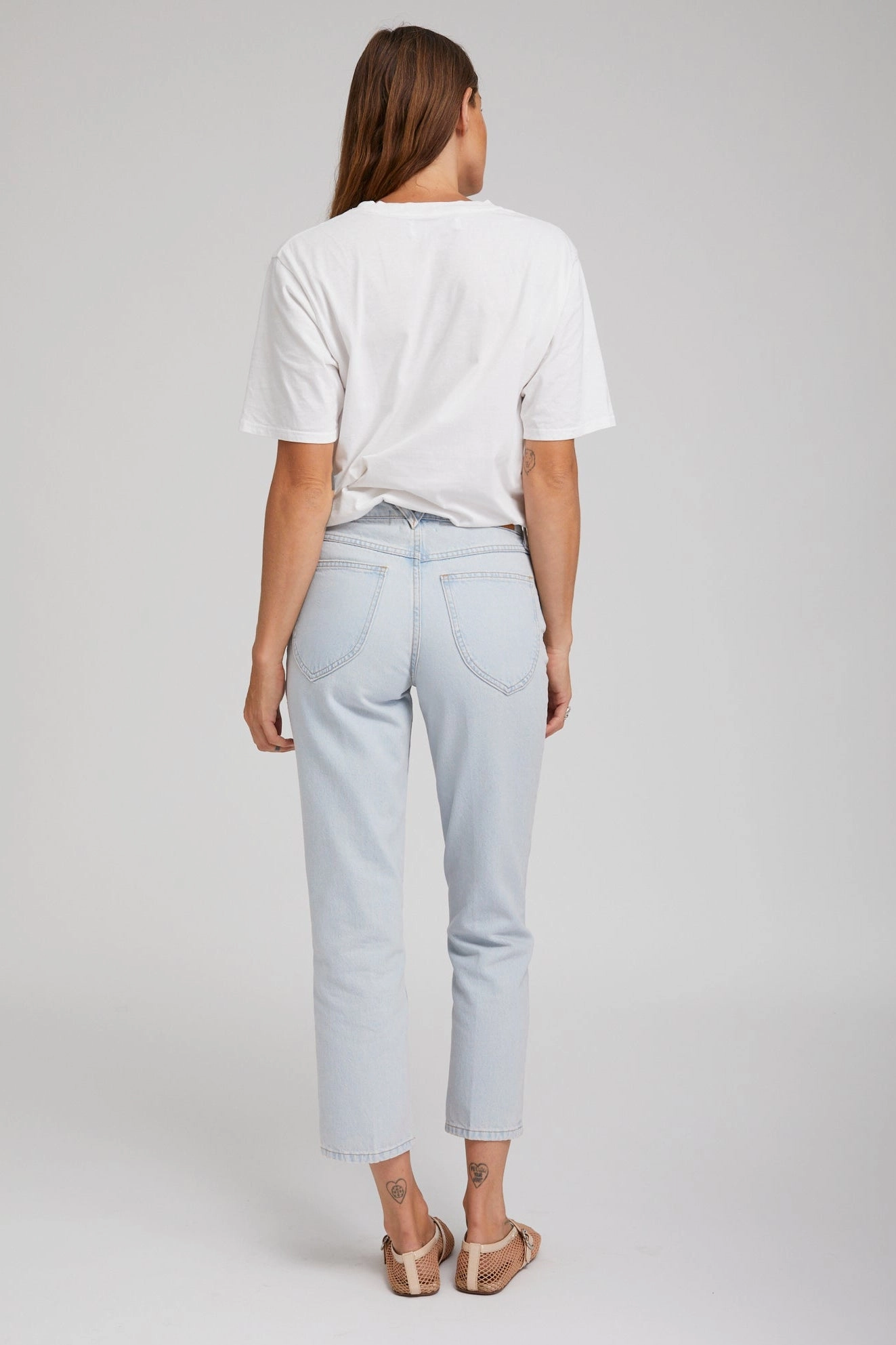 Heat Regulating Fabric LightweightConstruction Piaf Crop Straight Leg Denim