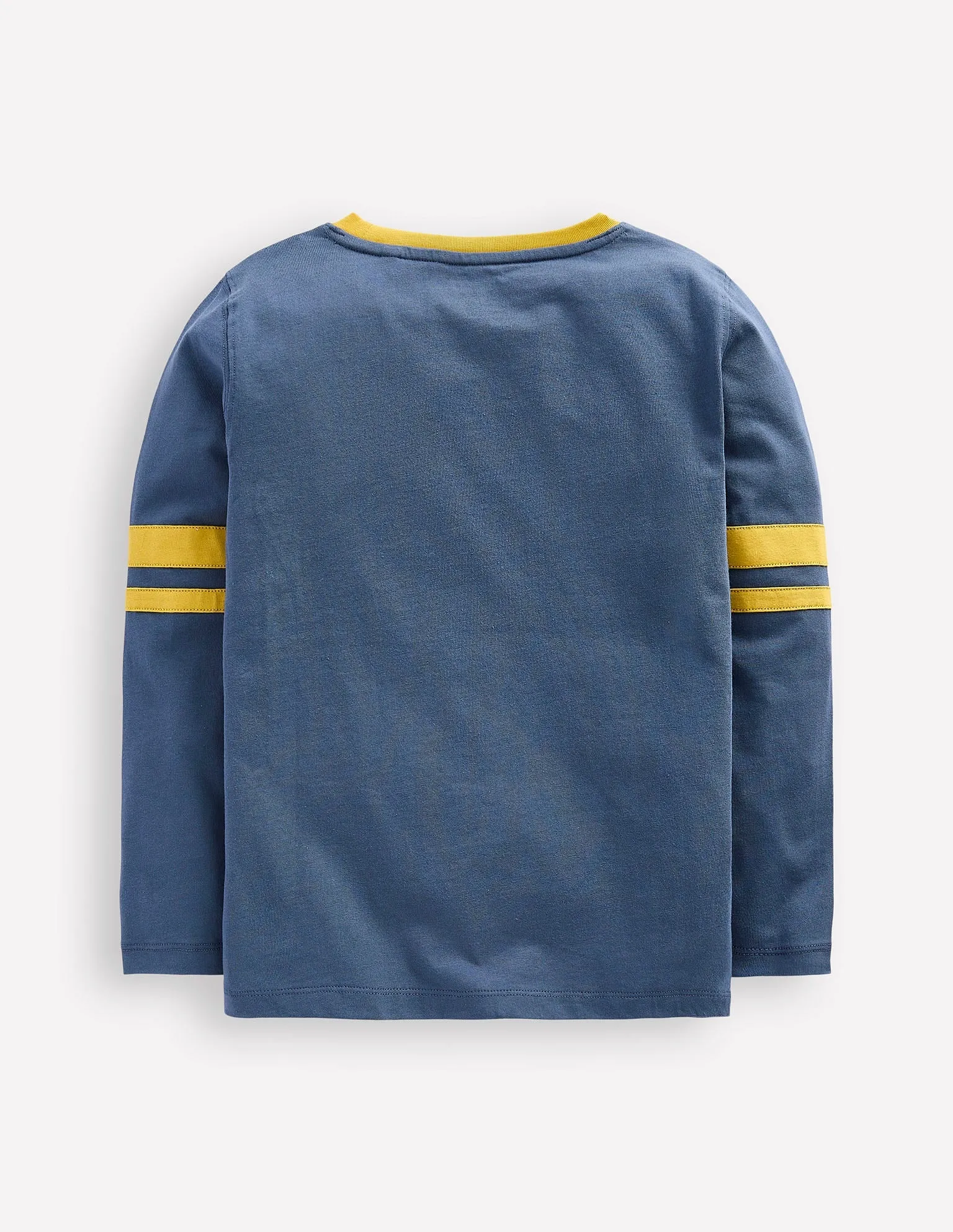 Colour Block T-shirt-Robot Blue/ Canary Yellow Easy Care Material