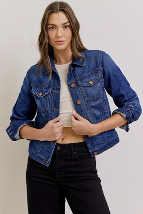 Transitional Daily Fit Aubrey Classic Denim Jacket