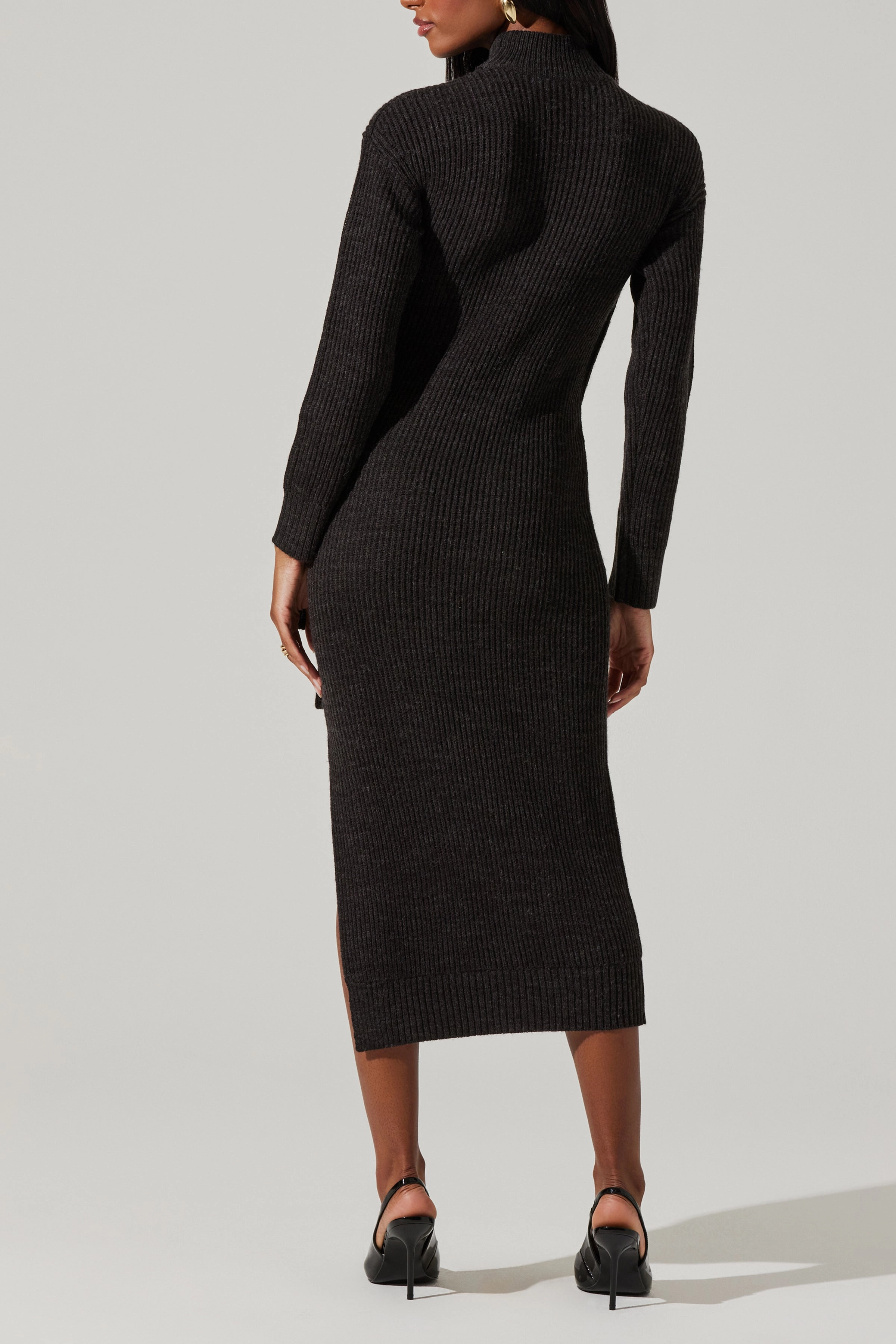 Audree Dress Charcoal Subtle Flex