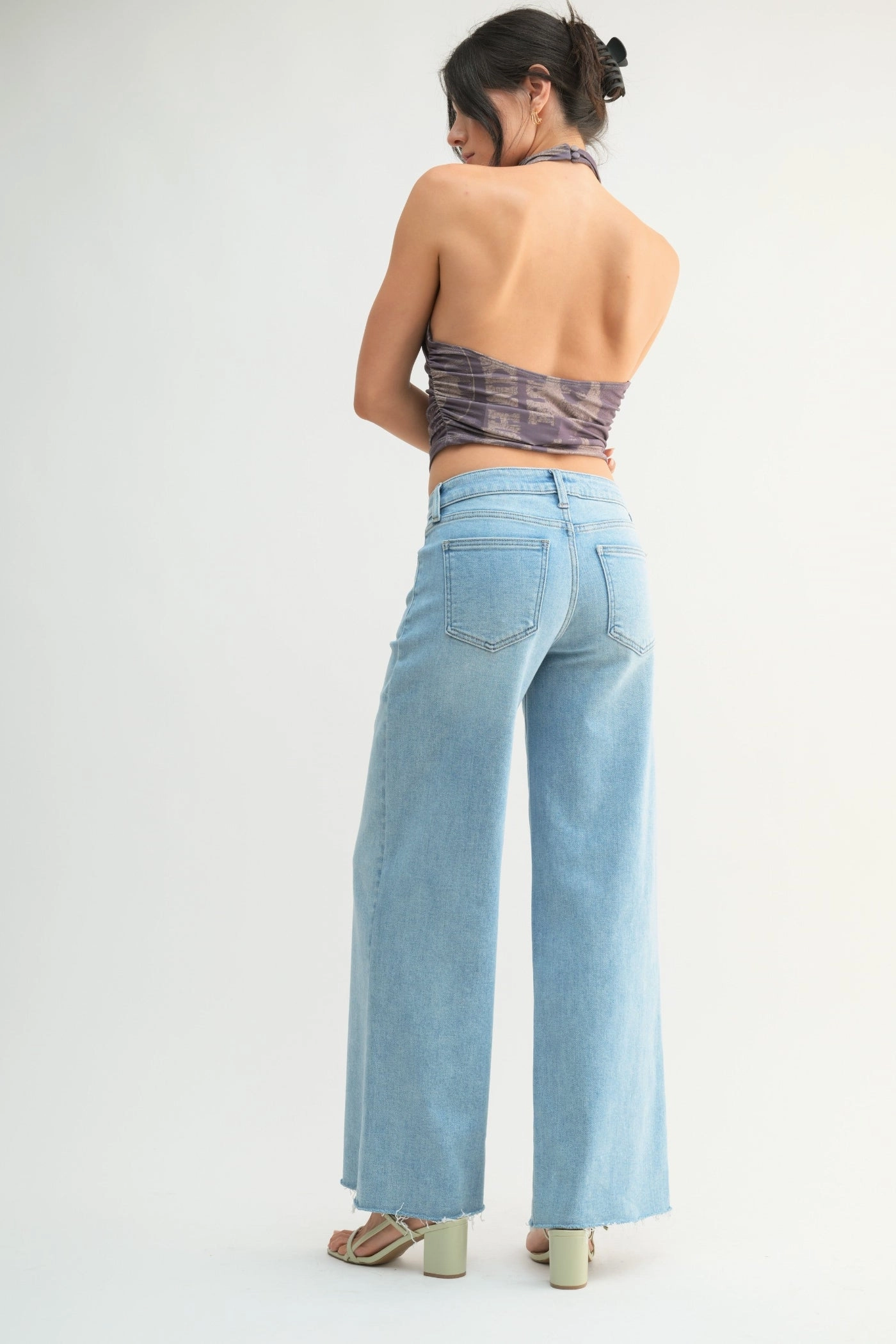 AUDREY RELAXED WIDE-LEG JEANS Clean Finish Party Look Urban Explorer