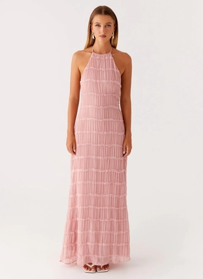 Aullie Maxi Dress - Pink
